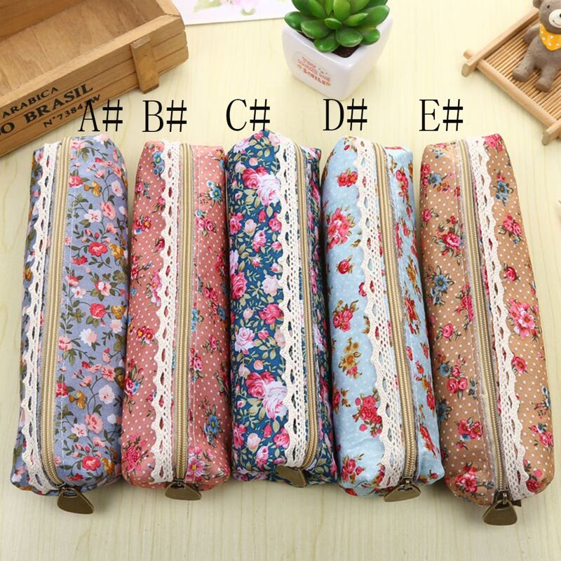 

1pc Calico Print Pencil Case, Multicolor