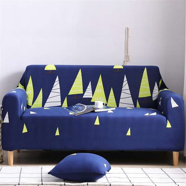 

Tree Print Stretchy Sofa Cover Without Filler, Navy