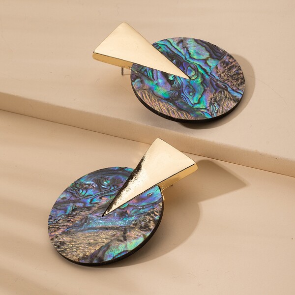 

Geometric Stud Earrings, Multicolor
