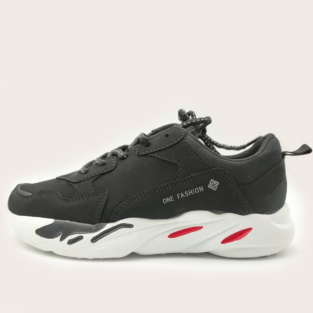 

Guys Lace-up Front Letter Graphic Sneakers, Black