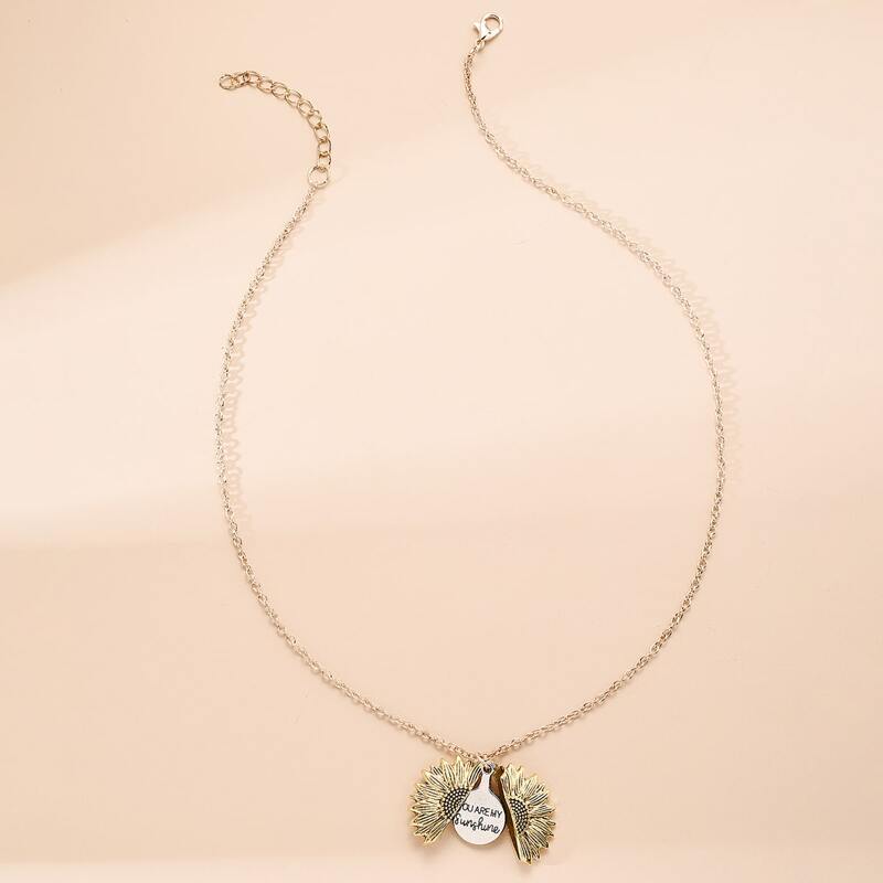 

Guys Letter Charm Necklace, Gold
