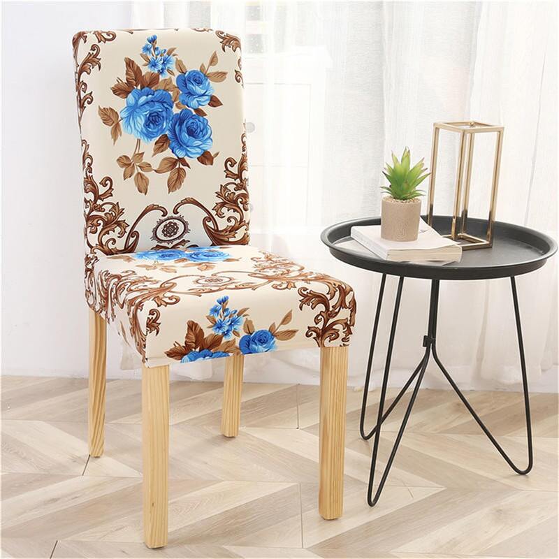 

Flower Print Stretchy Chair Cover, Multicolor