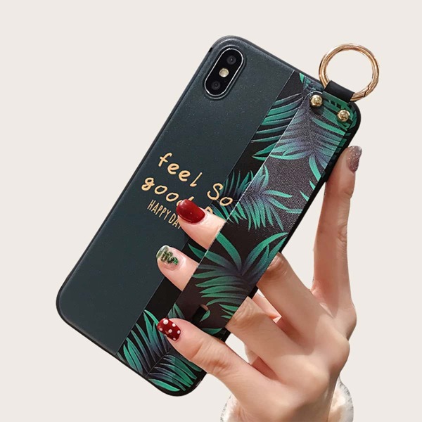 

Leaf Print iPhone Case, Multicolor