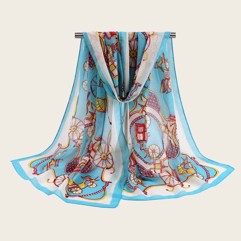 

Chain Pattern Scarf, Multicolor