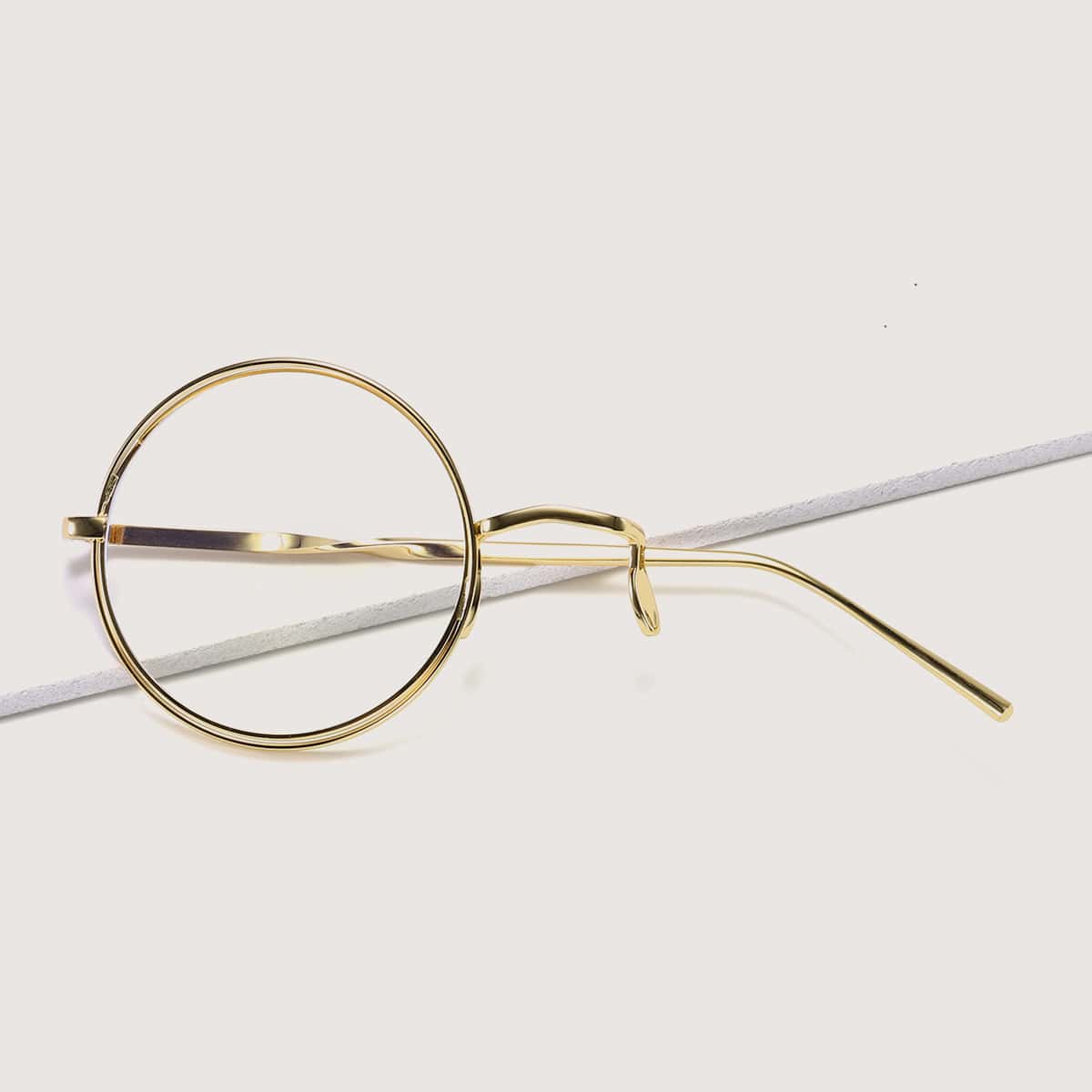 

Unilateral Metal Frame Glasses, Gold