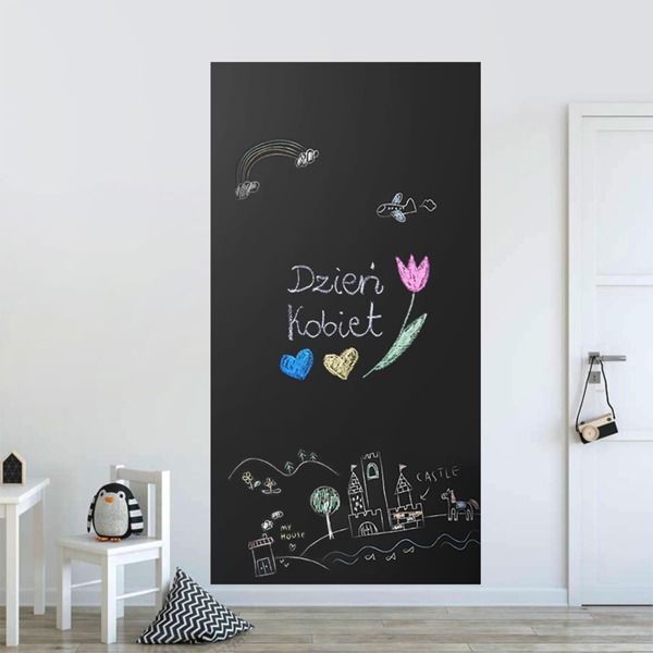 

Rectangular Blackboard Wall Sticker, Black