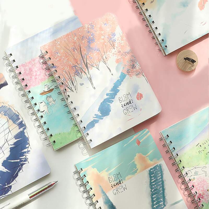 

1pack Cartoon Graphic Random Notebook, Multicolor