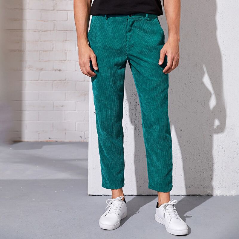 

Guys Slant Pocket Cord Pants, Green