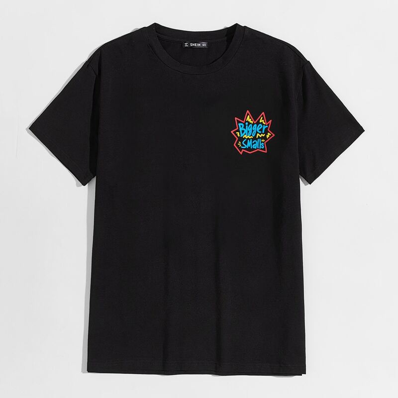 

Guys Letter Graphic Tee, Black