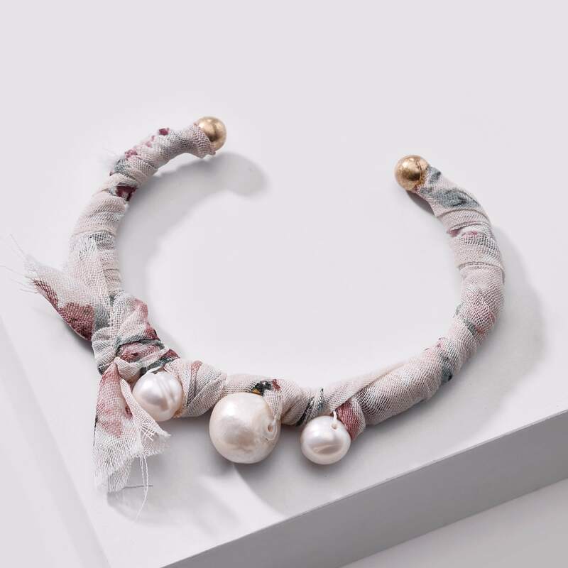 

Pearl Decor Bracelet, Multicolor