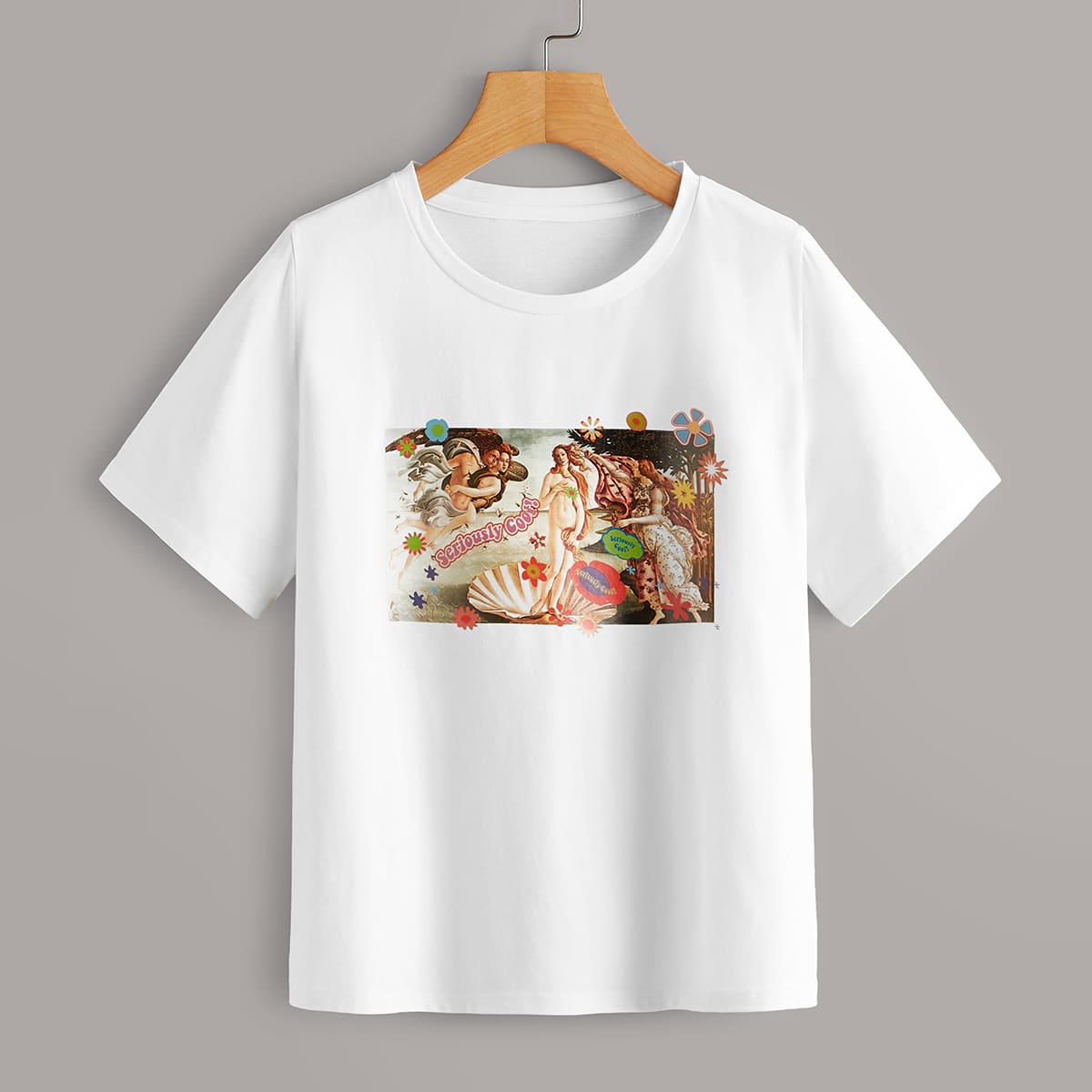 

Figure Graphic Tee, White
