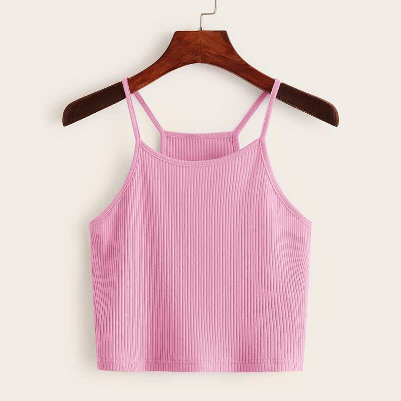 

Ribbed Pink Cami