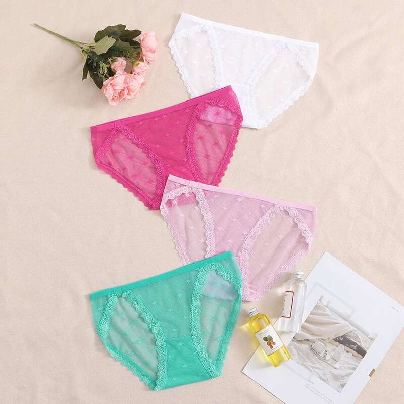 

4pack Lace Panty Set, Multicolor