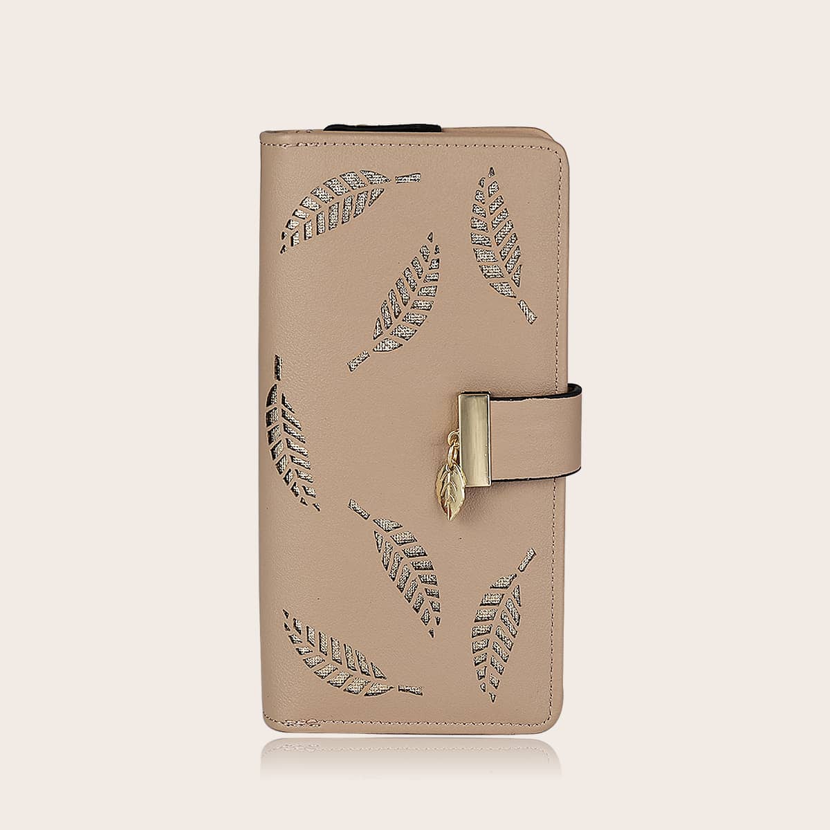 

Leaf Graphic Purse, Khaki