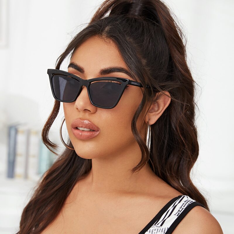 

Acrylic Frame Sunglasses, Black