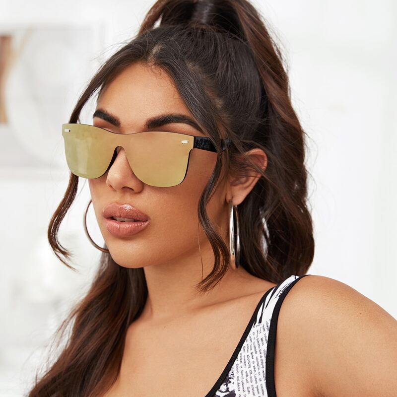 

Rimless Sunglasses With Case