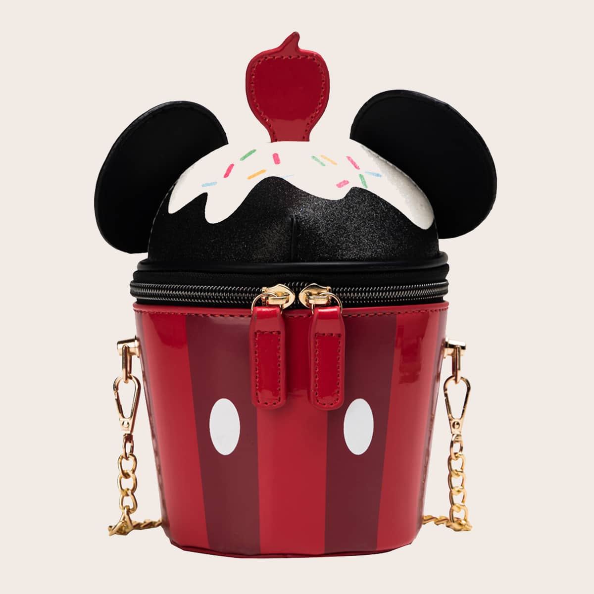 

Cartoon Design Bucket Bag, Red