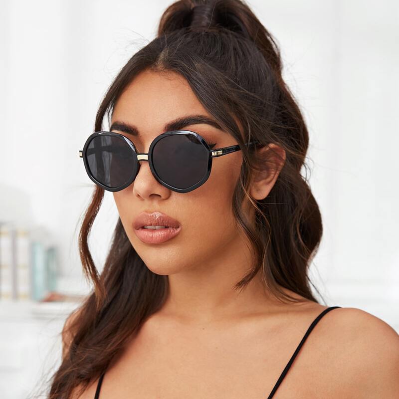 

Acrylic Frame Sunglasses, Black