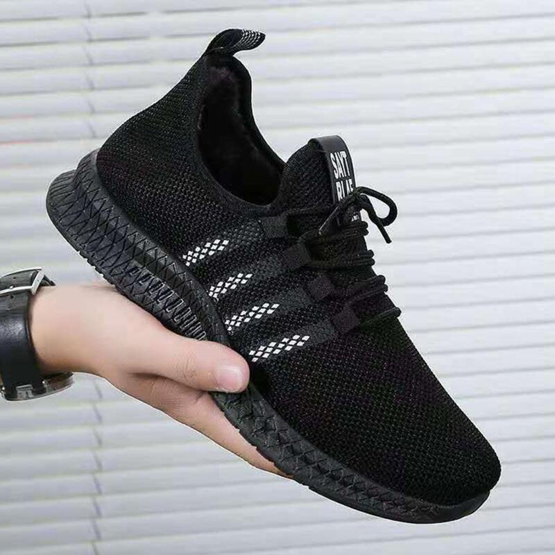 

Guys Lace-up Front Wide Fit Sneakers, Black