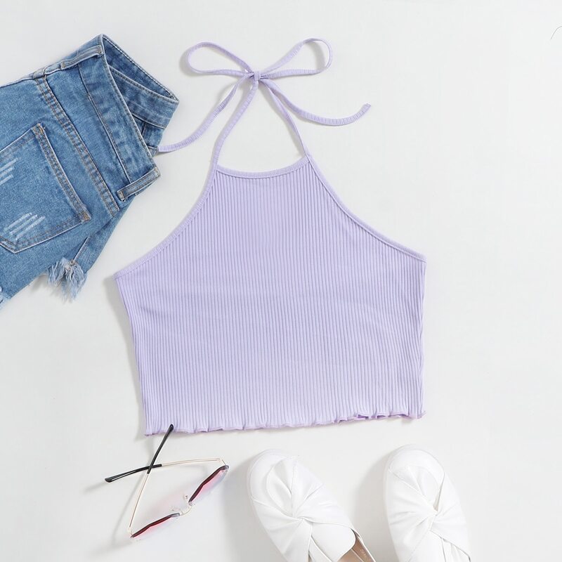 

Purple Halter Top