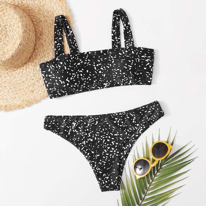 

Dalmatian Bikini Swimsuit, Black