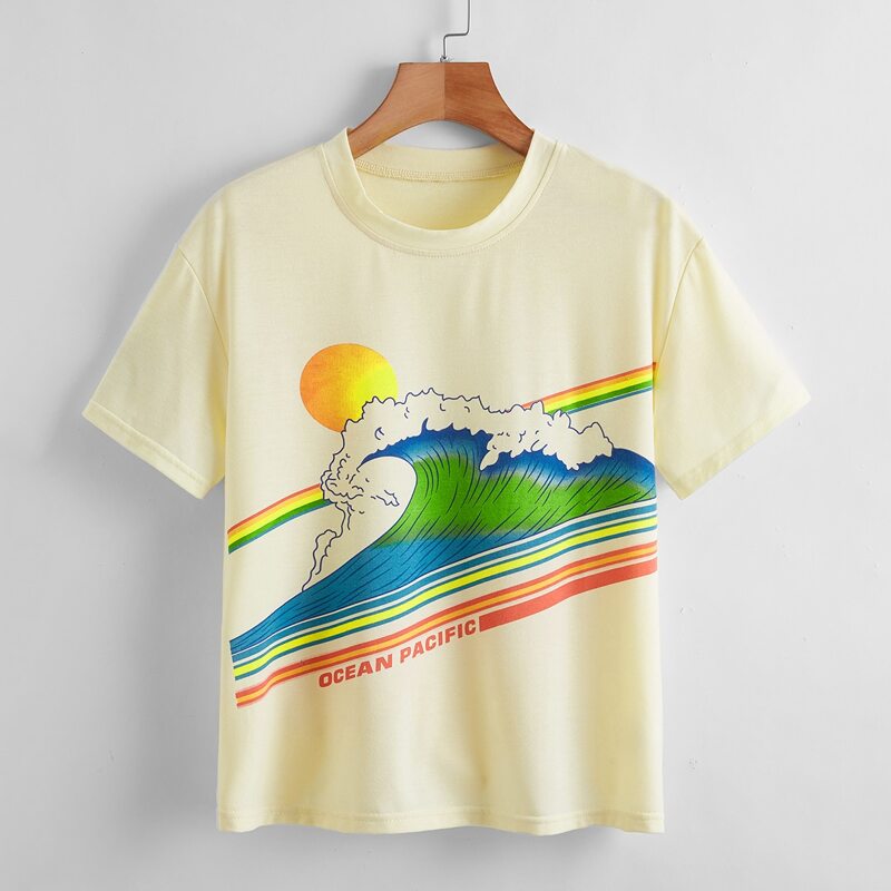 

Surf Graphic Tee, Yellow