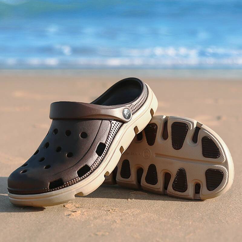 

Guys Hollow Out Slingback Sandals, Brown