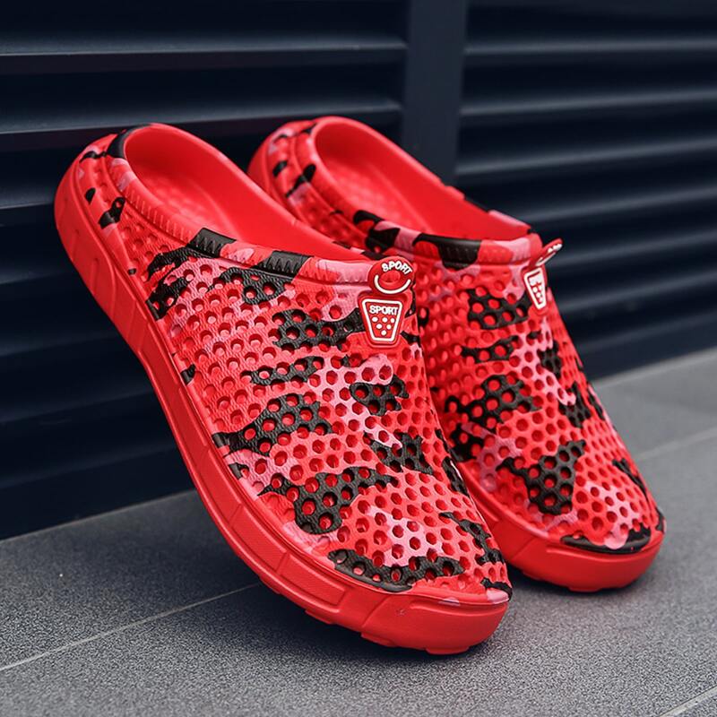 

Guys Color Block Wide Fit Sliders, Red