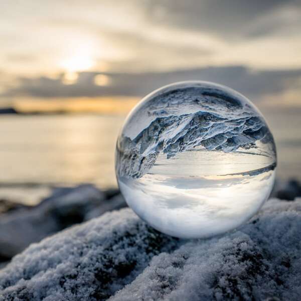 

1pc Water Drop Shaped Decoration, Clear