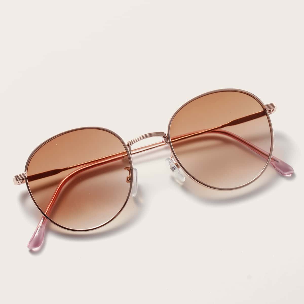 

Metal Frame Sunglasses, Brown