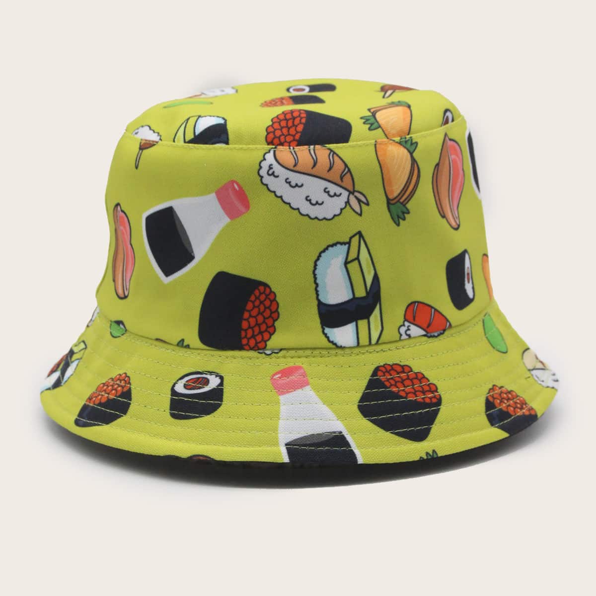 

Sushi Pattern Bucket Hat, Yellow