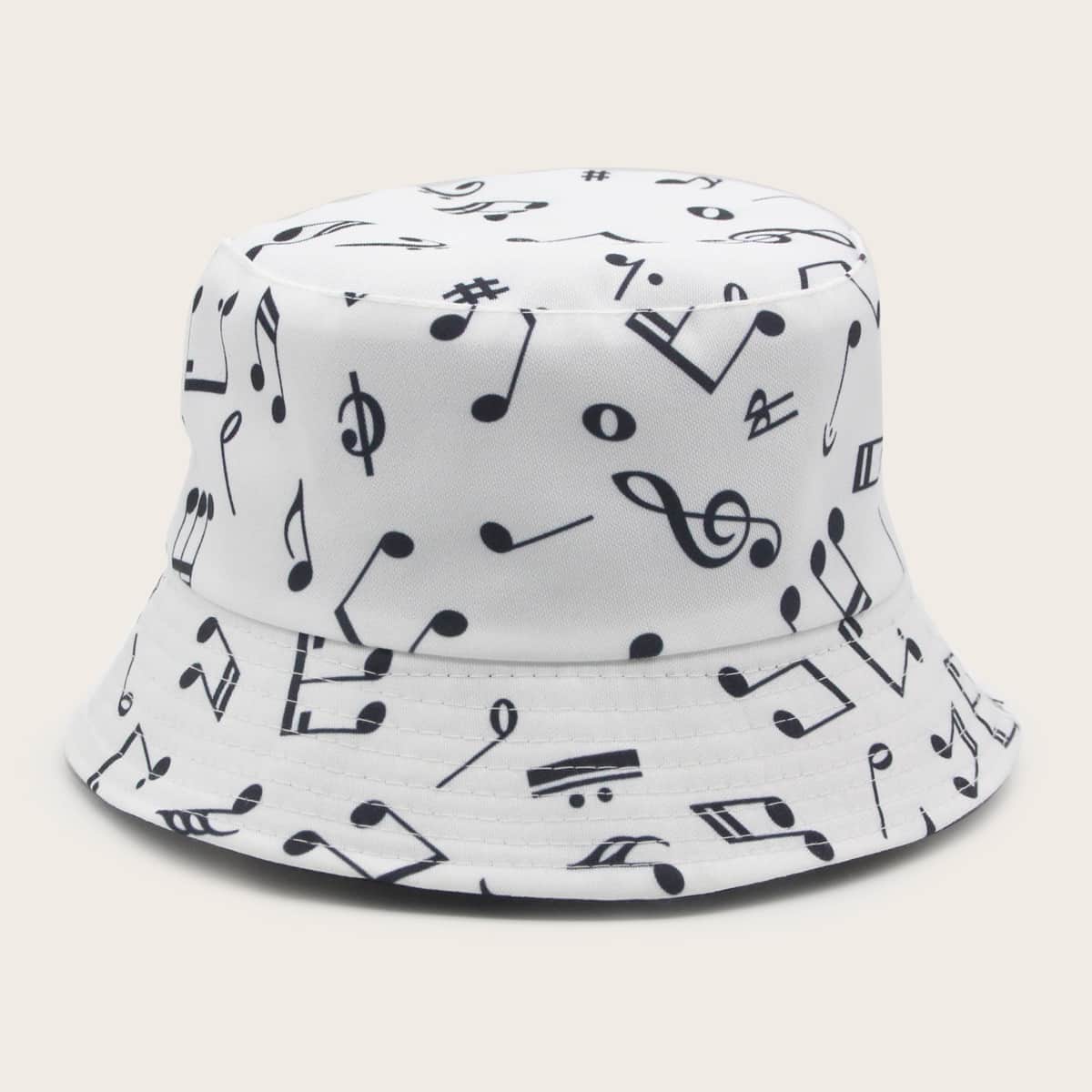 

Music Note Pattern Bucket Hat