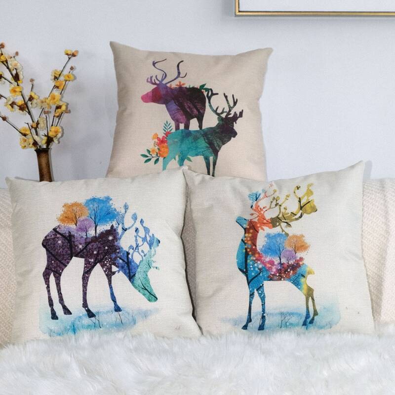 

1pc Animal Print Cushion Cover Without Filler, Multicolor
