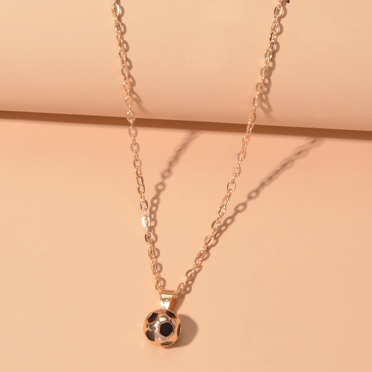 

Round Charm Necklace, Gold