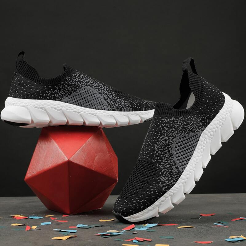 

Colorblock Slip On Sneakers, Black