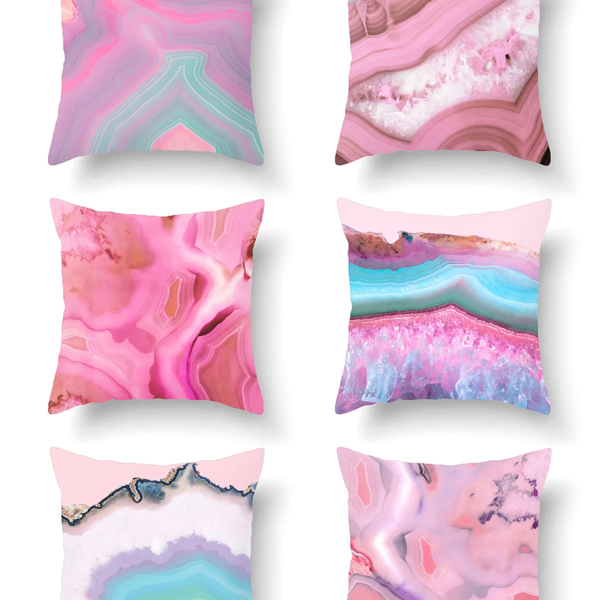 

1pc Marble Pattern Cushion Cover Without Filler, Multicolor