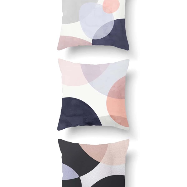

1шт Colorblock Pattern Чехол для подушки без наполнителя, Многоцветный