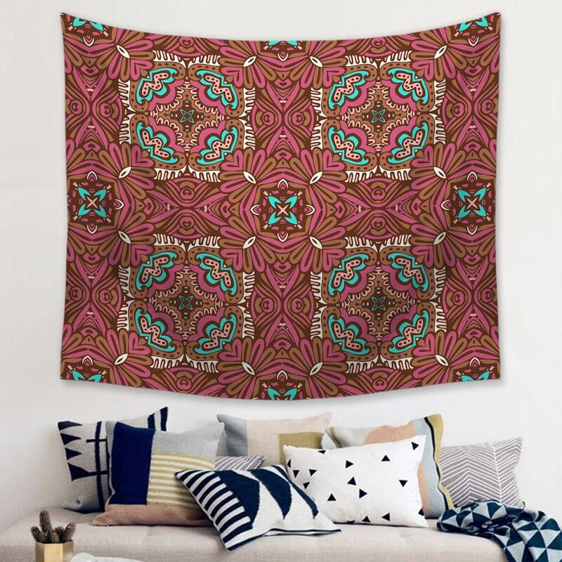 

Vintage Flower Print Tapestry, Multicolor