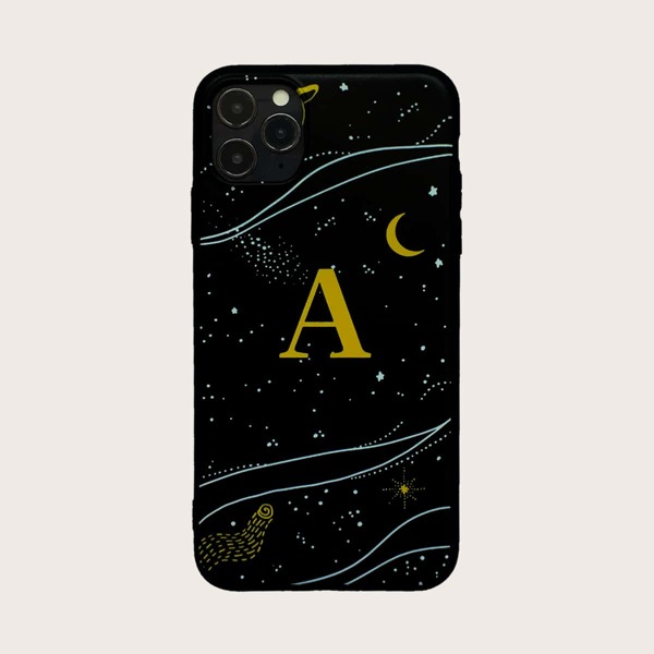 

Письменный графический чехол для iPhone, Чёрный