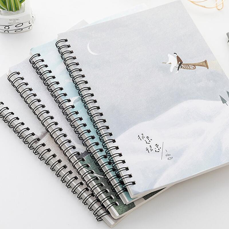 

1pc Graphic Cover Coil Notebook, Multicolor