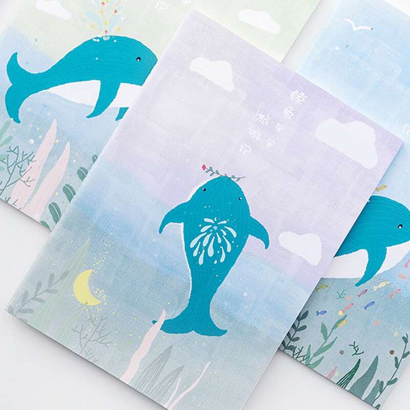 

1pc Cartoon Graphic Cover Notebook, Multicolor