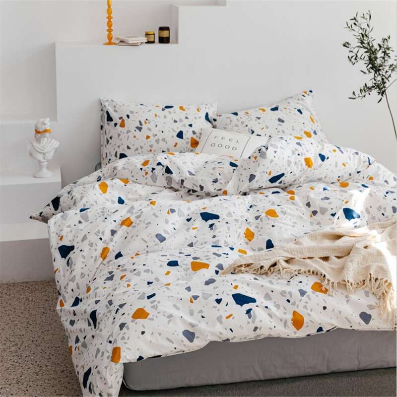 

Graphic Print Bedding Set Without Filler, Multicolor