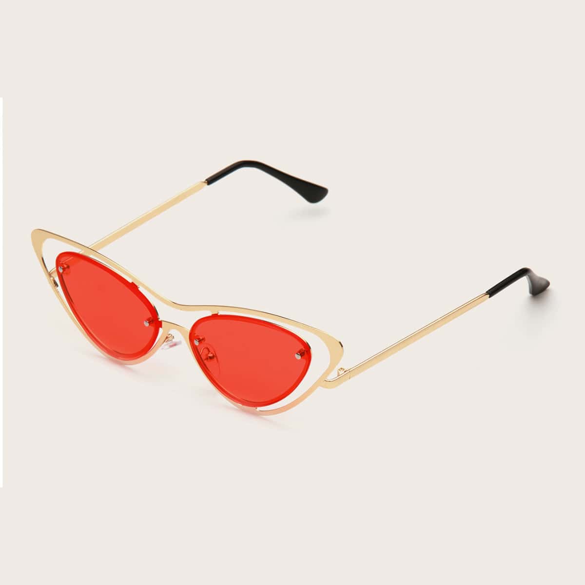 

Cat Eye Sunglasses, Red