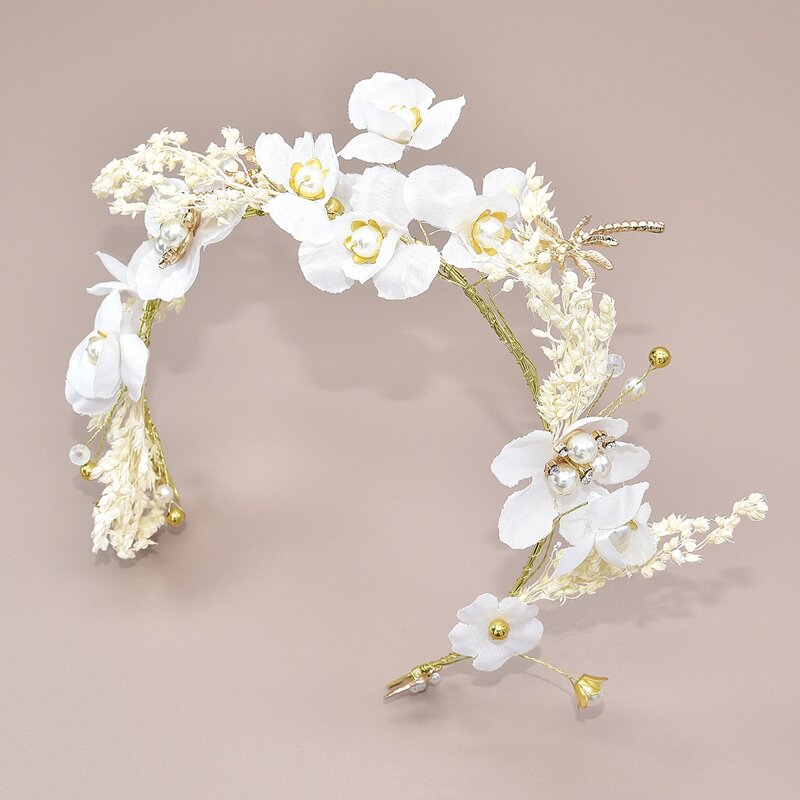 

Flower Decor Hair Hoop, White