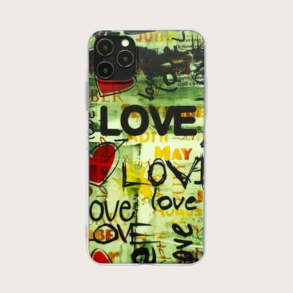 

Письменный графический чехол для iPhone, Многоцветный