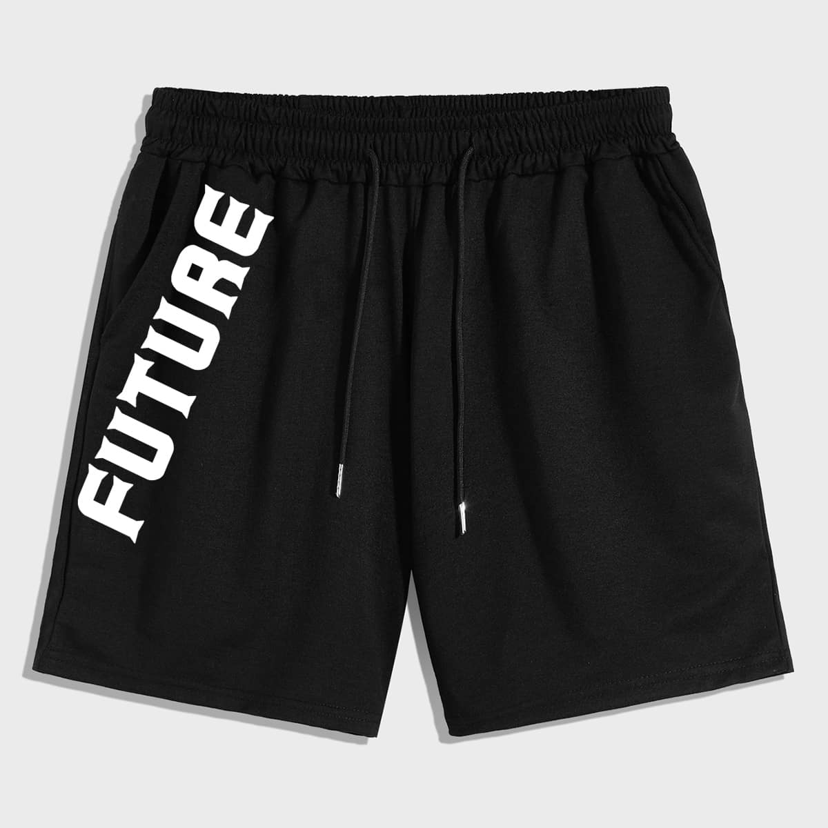 

Guys Future Graphic Black Shorts