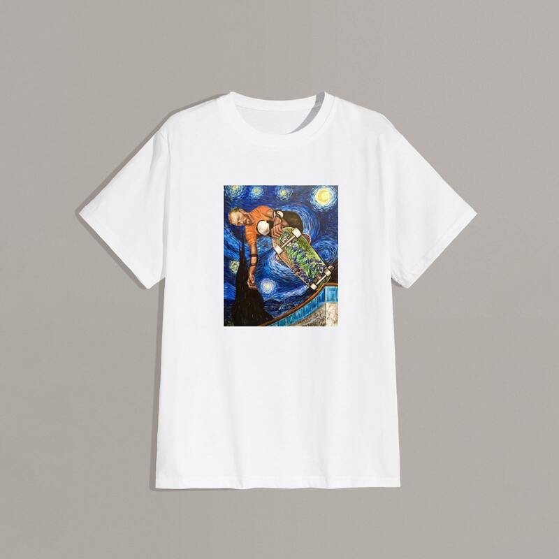 

Guys Figure Graphic Tee, White