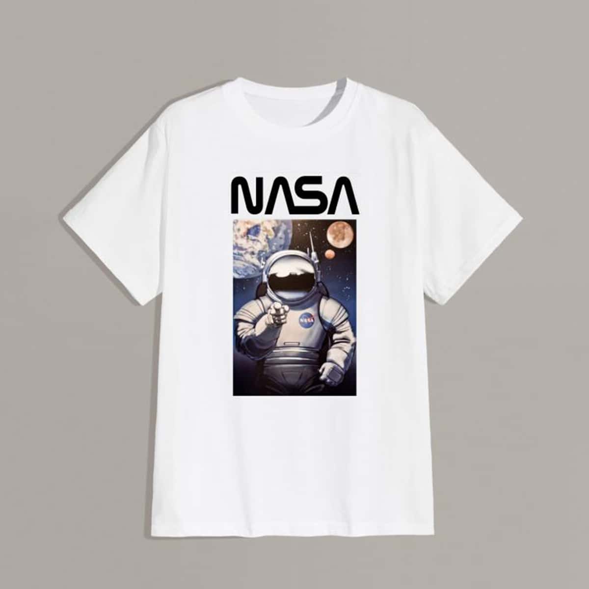 

Guys Astronaut Print Tee, White