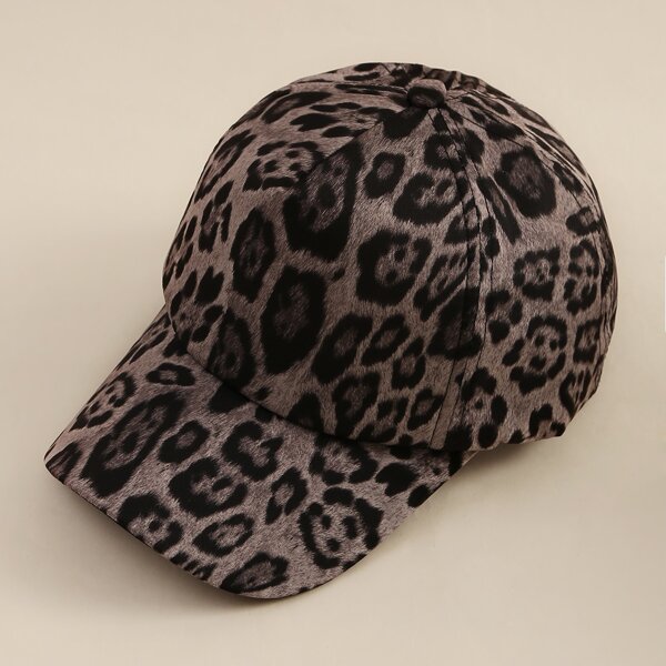 

Leopard Print Baseball Cap, Multicolor