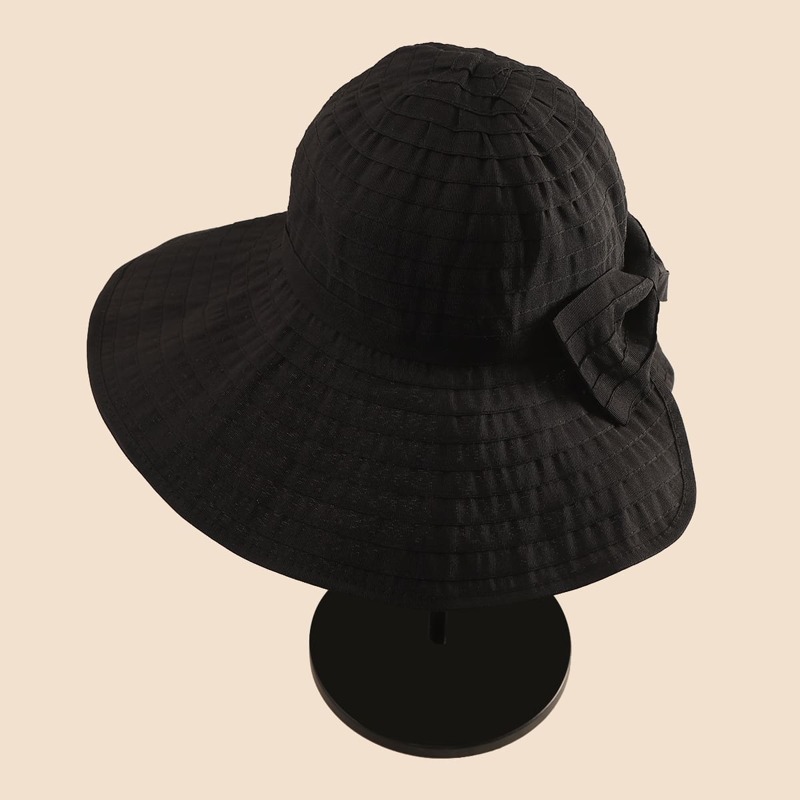 

Bow Decor Hat, Black